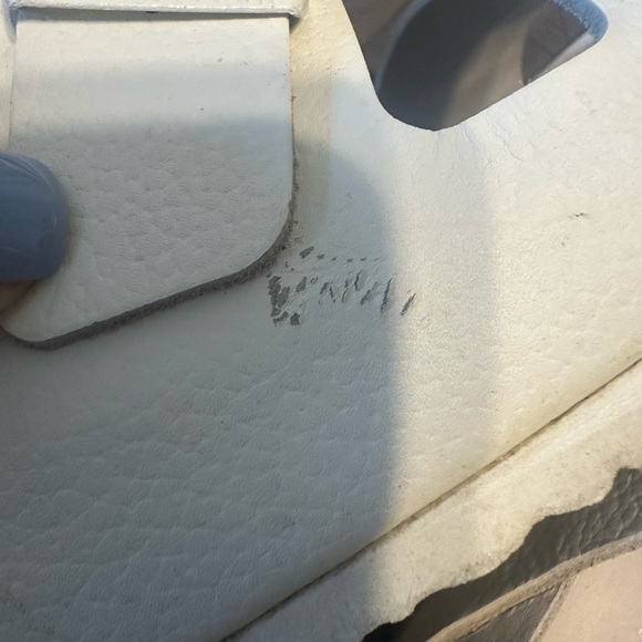 Unisex white leather, Birkenstock, Arizona - Picture 3 of 7